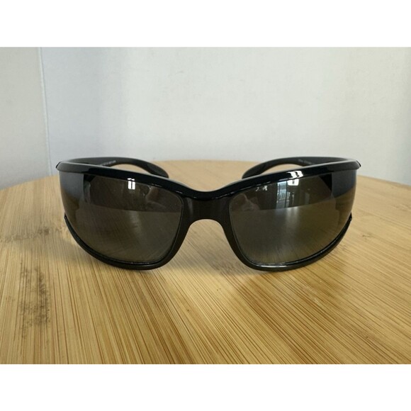 RARE Maui Jim Offshore MJ 444-02 Sunglasses 73-17-124 Gloss Black Wrap Japan - Picture 10 of 16